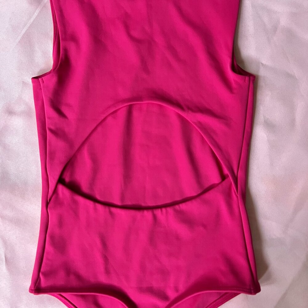 hot pink express body contour bodysuit